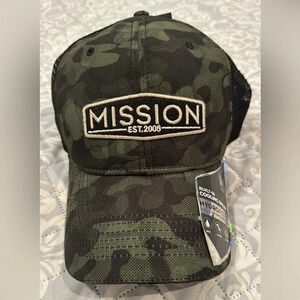 MISSION NWT ETCHED CAMO COOLING TRUCKER HAT